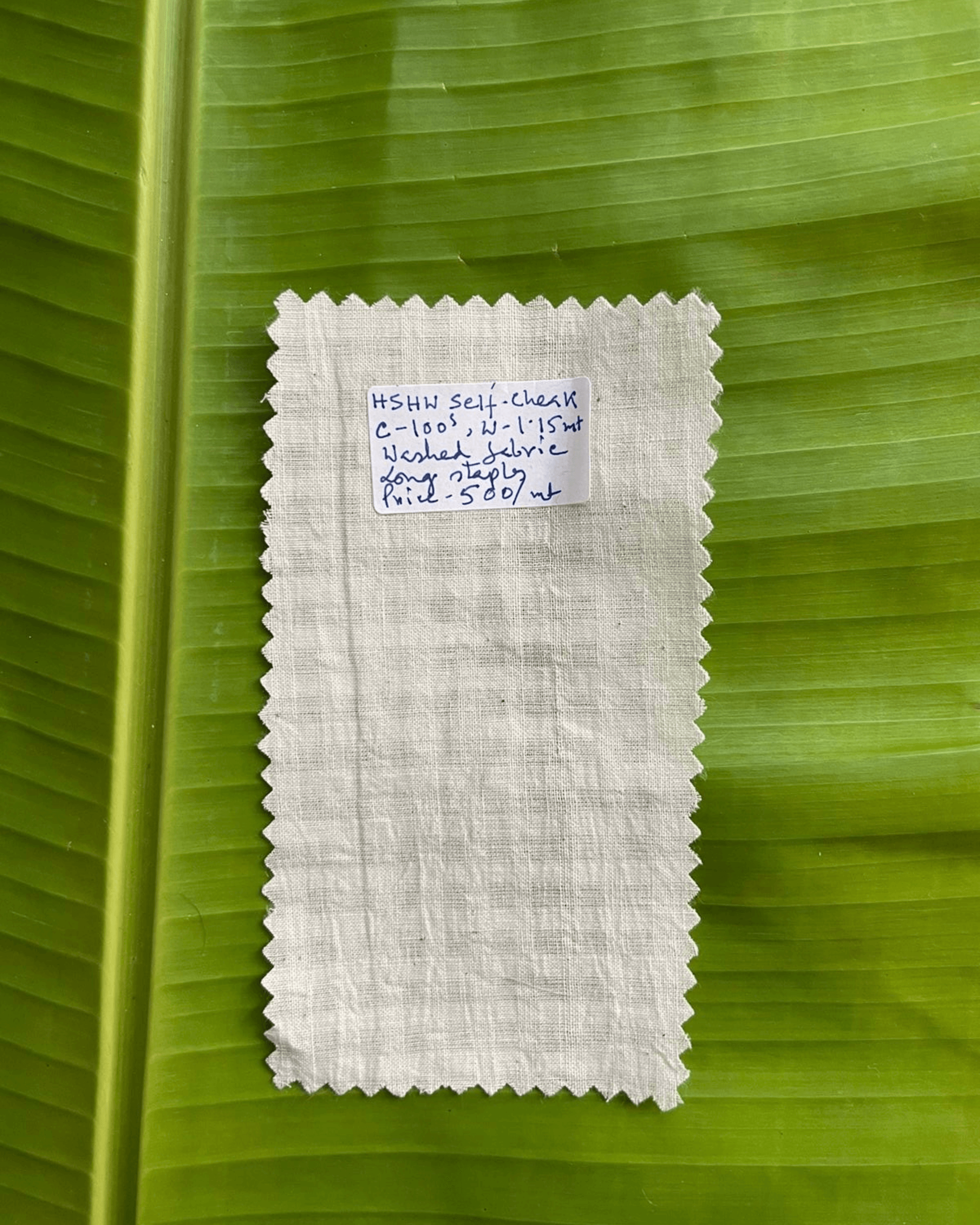 100 Counts Muslin Self Checks Kora Fabric