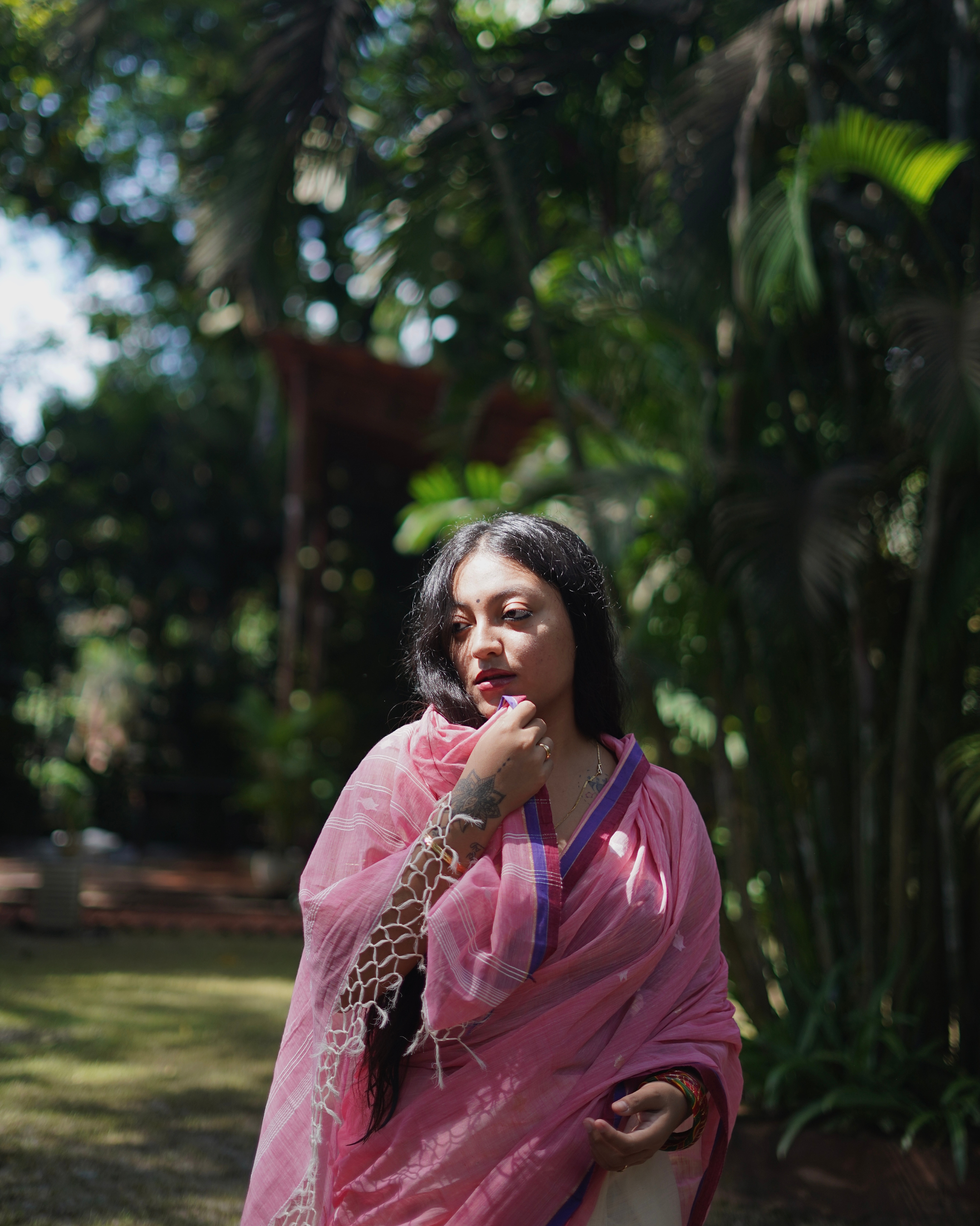 400 Counts Muslin Saree