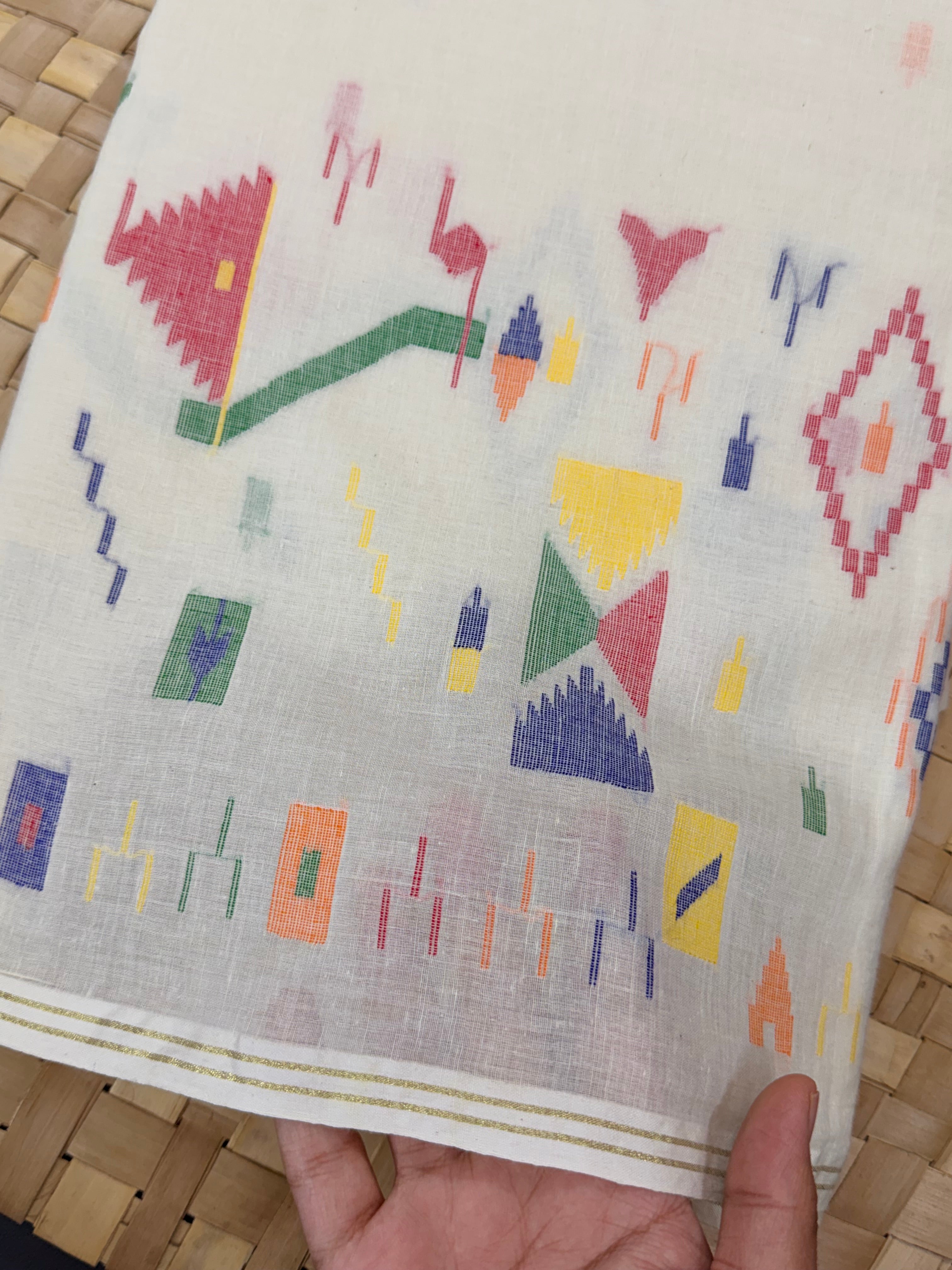 Muslin Jamdani 150 counts fabric