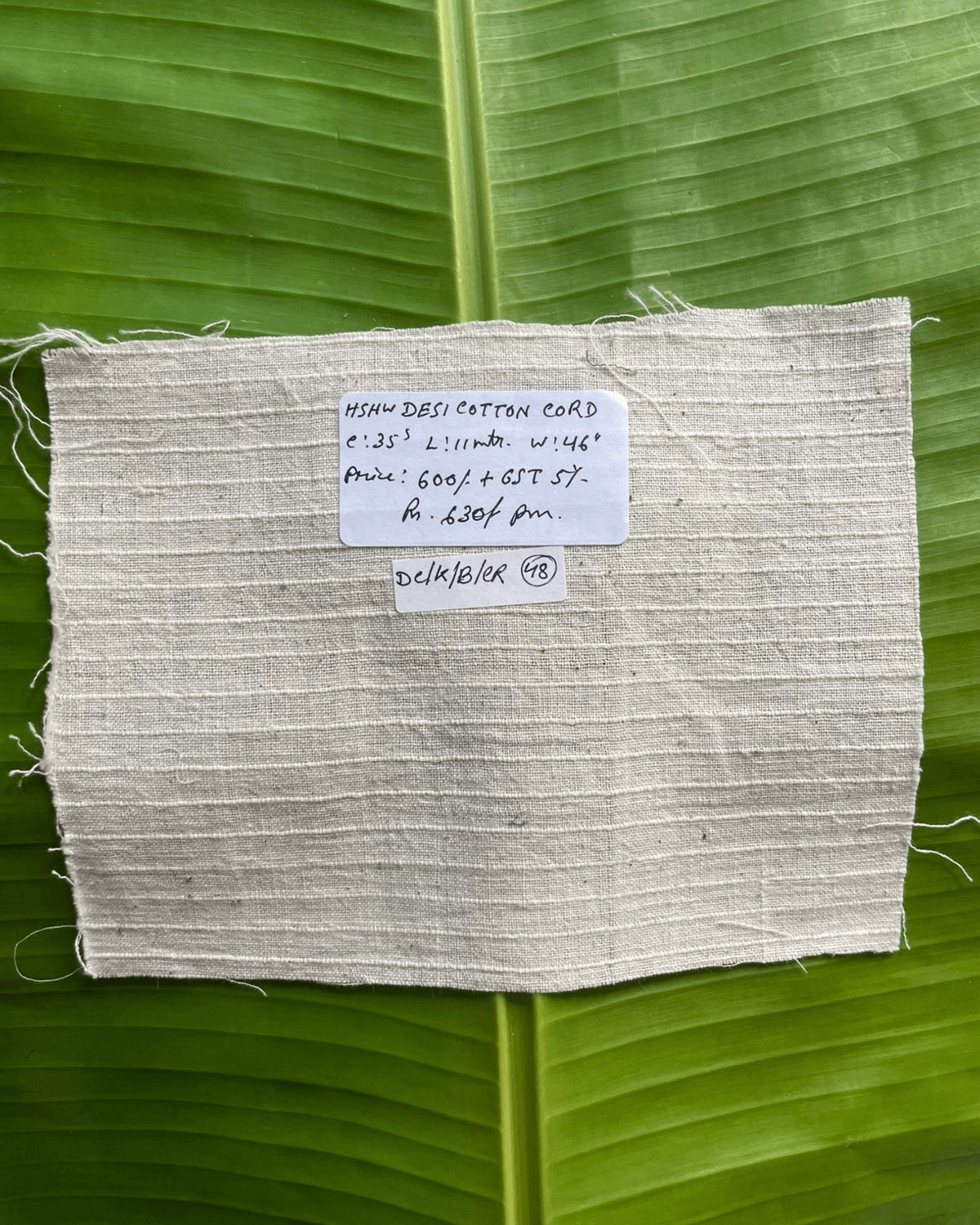 35 counts Indigenous Cotton Stripe Kora Fabric